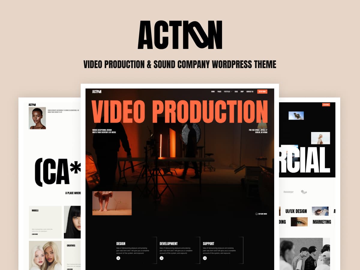 Action Video Production Sound Company WordPress Theme